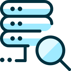 Server Search 1 Icon from Ultimate Duotone Set