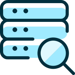 Server Search Icon from Ultimate Duotone Set