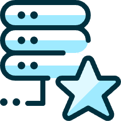 Server Star 1 Icon from Ultimate Duotone Set