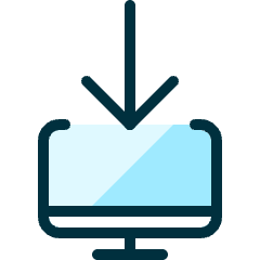 Monitor Download Icon from Ultimate Duotone Set