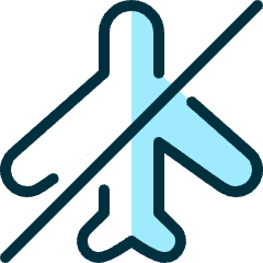 Airplane Mode Icon from Ultimate Duotone Set