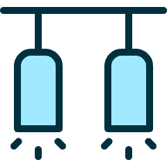 Ceiling Lamp Double Icon from Ultimate Duotone Set