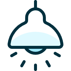 Ceiling Lamp Icon from Ultimate Duotone Set