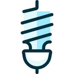 Light Bulb Eco Icon from Ultimate Duotone Set