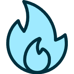 Matches Fire Icon from Ultimate Duotone Set