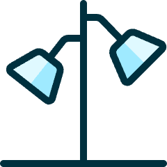 Standing Lamp Double Icon from Ultimate Duotone Set