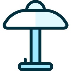 Table Lamp Retro Icon from Ultimate Duotone Set