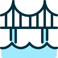 Landmark Brooklyn Bridge Icon from Ultimate Duotone Set