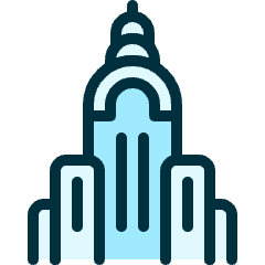 Landmark Chrysler Icon from Ultimate Duotone Set