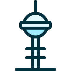 Landmark Cn Tower Icon from Ultimate Duotone Set