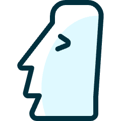 Landmark Easter Island Moi Icon from Ultimate Duotone Set