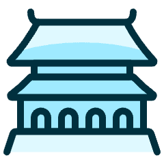 Landmark Forbidden City Icon from Ultimate Duotone Set