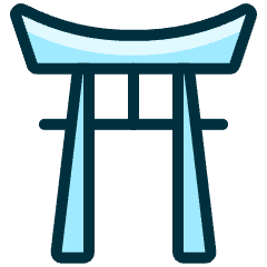 Landmark Japan Shrine Icon from Ultimate Duotone Set