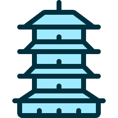 Landmark Pagoda Icon from Ultimate Duotone Set