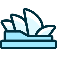 Landmark Sydney Opera House Icon from Ultimate Duotone Set