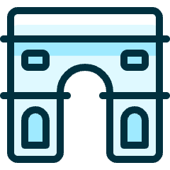 Landmark Triumph Gate Icon from Ultimate Duotone Set