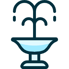 Park Fountain Icon from Ultimate Duotone Set