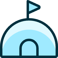 Igloo 1 Icon from Ultimate Duotone Set