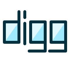 Digg Logo Icon from Ultimate Duotone Set