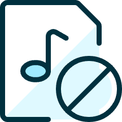 Audio File Disable Icon from Ultimate Duotone Set