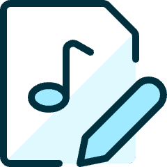 Audio File Edit Icon from Ultimate Duotone Set
