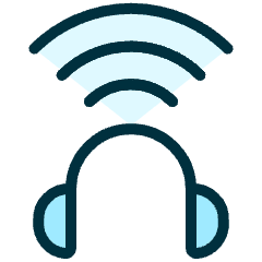 Headphones Bluetooth Icon from Ultimate Duotone Set