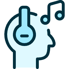 Headphones Human Music Icon from Ultimate Duotone Set