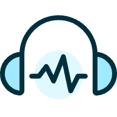 Headphones Wave Icon from Ultimate Duotone Set