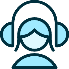 Headphones Woman Icon from Ultimate Duotone Set