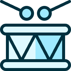 Instrument Drums Icon from Ultimate Duotone Set