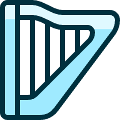Instrument Harp Icon from Ultimate Duotone Set