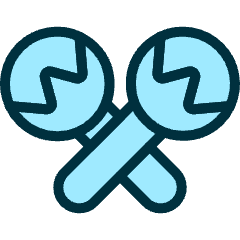 Instrument Maracas 1 Icon from Ultimate Duotone Set