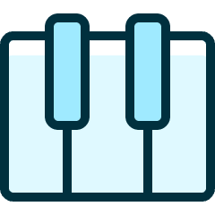 Instrument Piano Keys Icon from Ultimate Duotone Set
