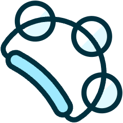 Instrument Tambourine Icon from Ultimate Duotone Set