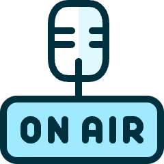 Microphone Podcast On Air Icon from Ultimate Duotone Set