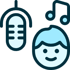 Microphone Sing Man Icon from Ultimate Duotone Set