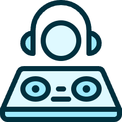 Modern Music Dj Icon from Ultimate Duotone Set