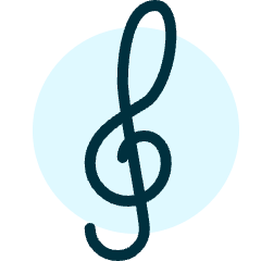 Music Clef Icon from Ultimate Duotone Set