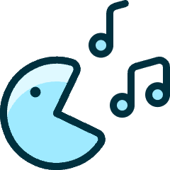 Music Genre Pacman Icon from Ultimate Duotone Set