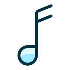 Music Note Icon from Ultimate Duotone Set
