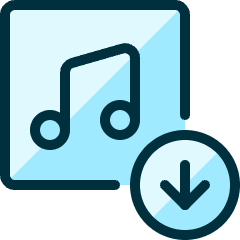 Playlist Download Icon from Ultimate Duotone Set