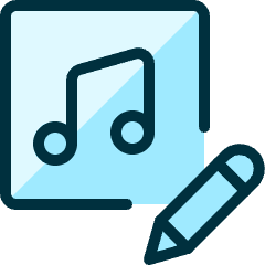 Playlist Edit Icon from Ultimate Duotone Set