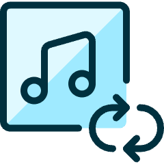 Playlist Repeat Icon from Ultimate Duotone Set