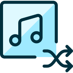 Playlist Shuffle Icon from Ultimate Duotone Set