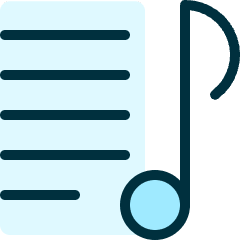 Playlist Songs 1 Icon from Ultimate Duotone Set