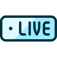 Podcast Live Icon from Ultimate Duotone Set