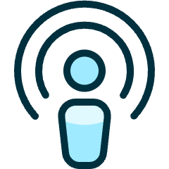 Social Music Podcast Icon from Ultimate Duotone Set