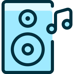 Speakers Note Icon from Ultimate Duotone Set