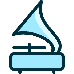 Vinyl Record Gramophone Icon from Ultimate Duotone Set