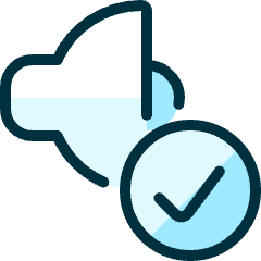 Volume Control Check 1 Icon from Ultimate Duotone Set